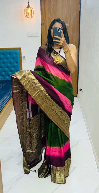 Kanjivaram Bandhani