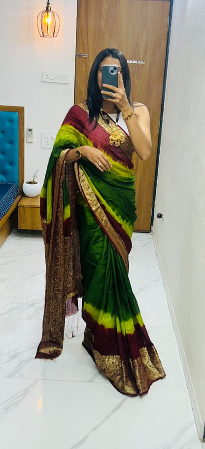 Kanjivaram Bandhani