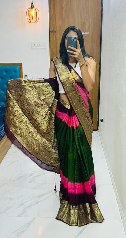 Kanjivaram Bandhani