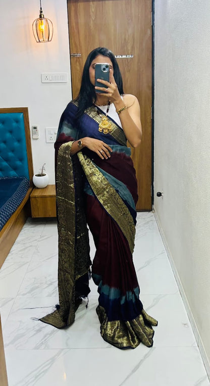 Kanjivaram Bandhani