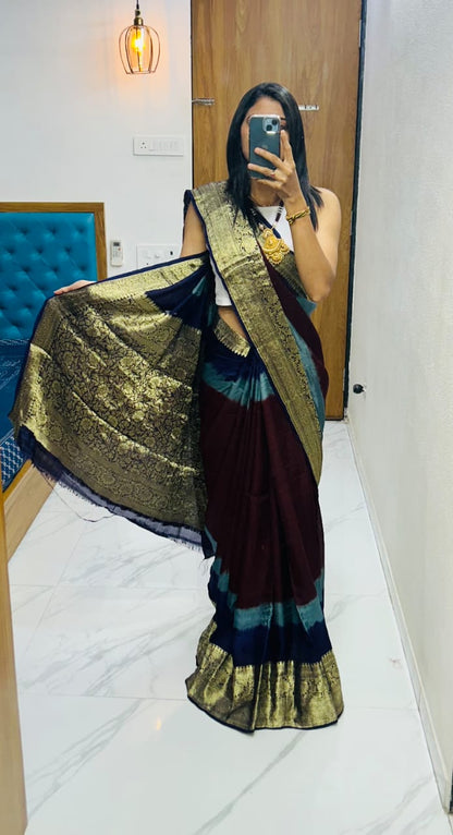 Kanjivaram Bandhani