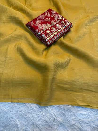 Crunchy Silk Saree