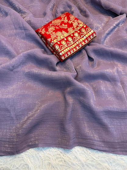Crunchy Silk Saree