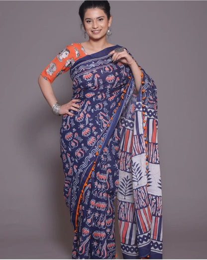 Chanderi Cotton Saree