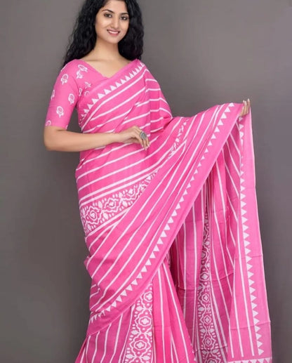 Chanderi Cotton Saree