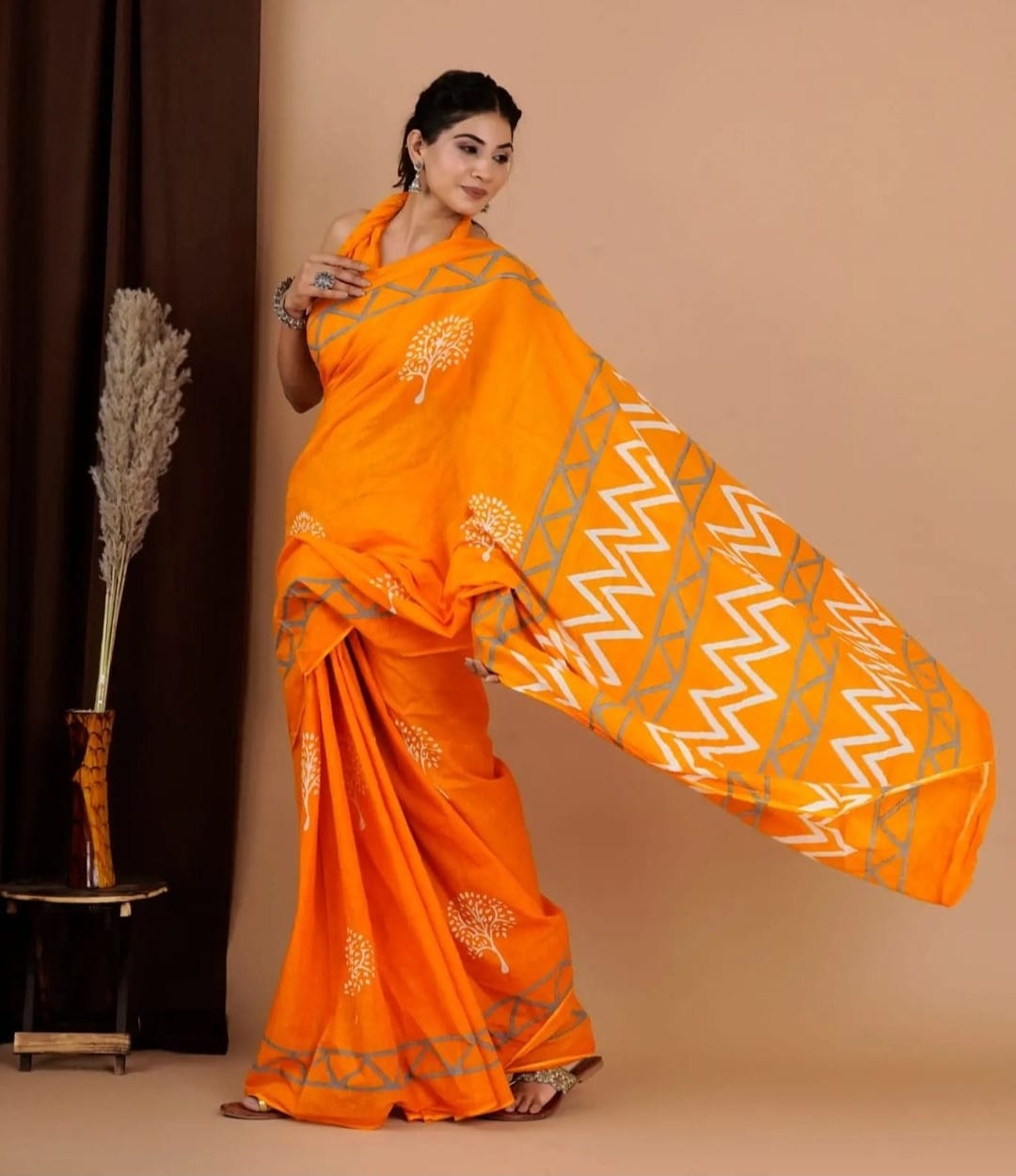 Chanderi Cotton Saree