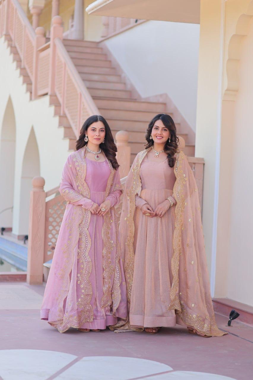 Fendy Chiffon Gown
