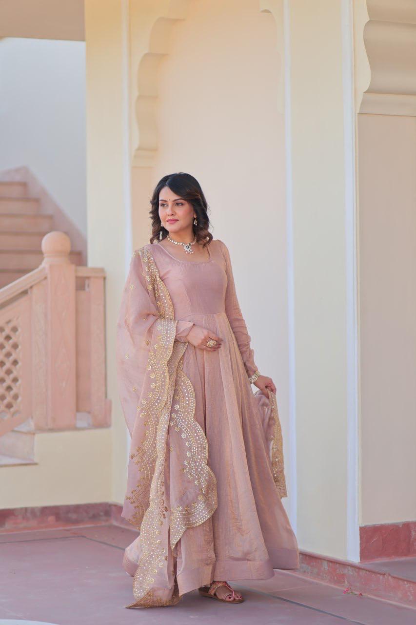 Fendy Chiffon Gown