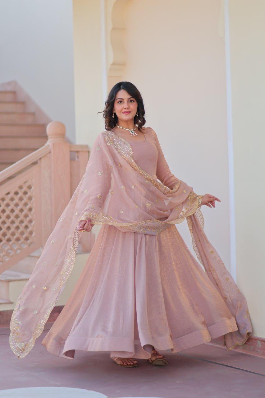 Fendy Chiffon Gown