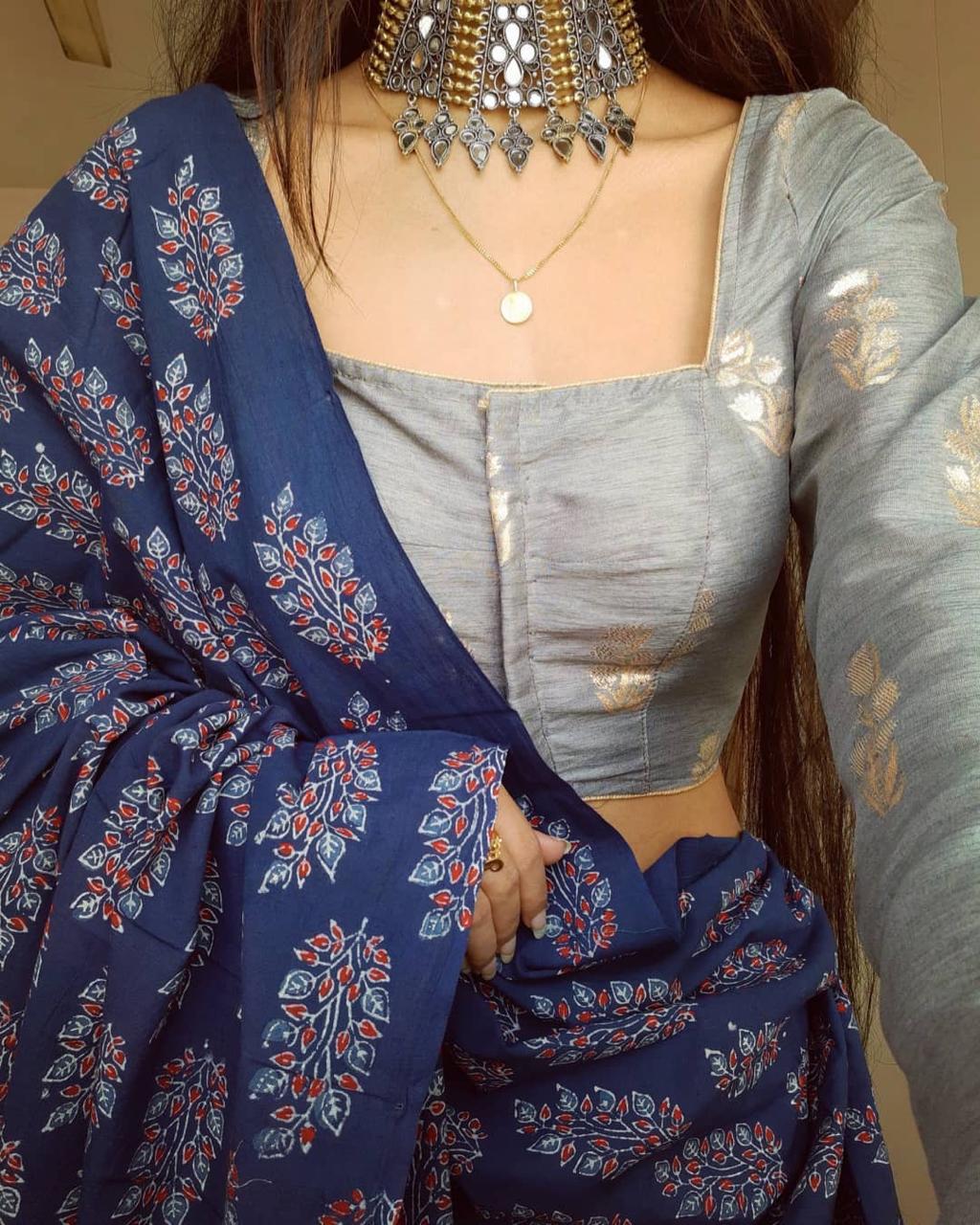 Chanderi Cotton Saree