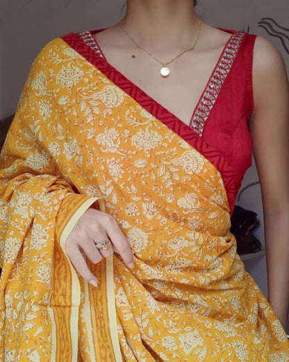 Chanderi Cotton Saree