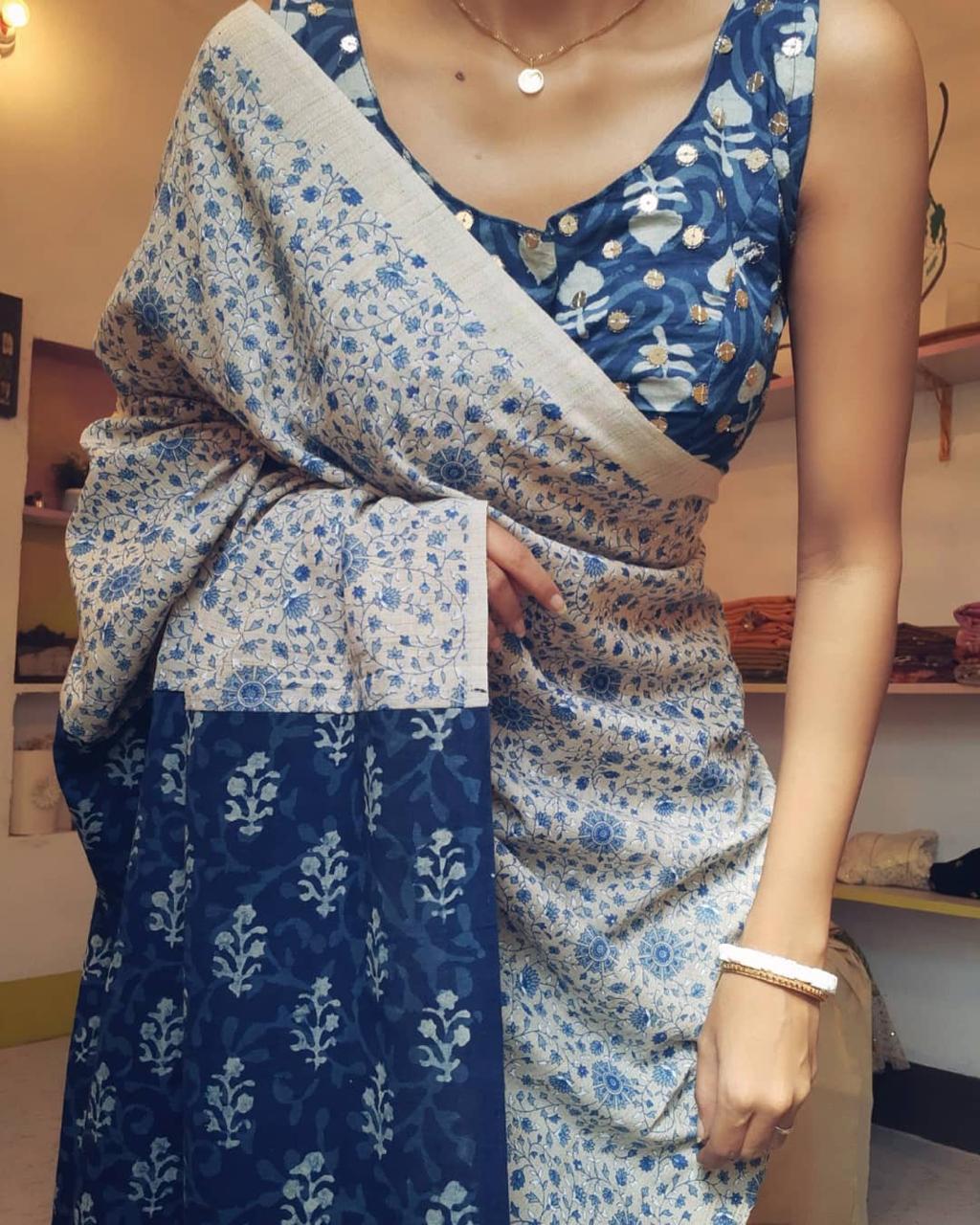 Chanderi Cotton Saree