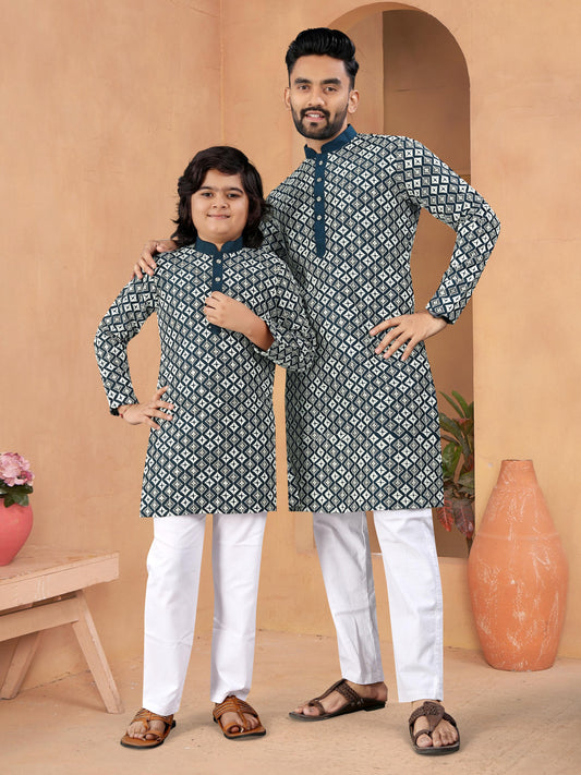 MEN'S AND KID’S TRADITIONAL COMBO KURTA