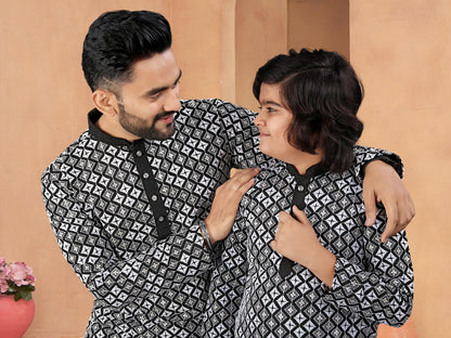 MEN'S AND KID’S TRADITIONAL COMBO KURTA