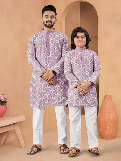 MEN'S AND KID’S TRADITIONAL COMBO KURTA