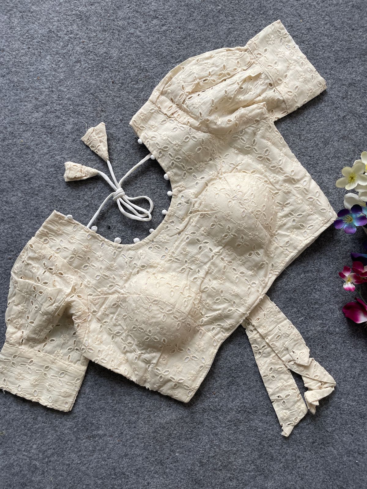 Pure Camric Cotton Dyable Blouse