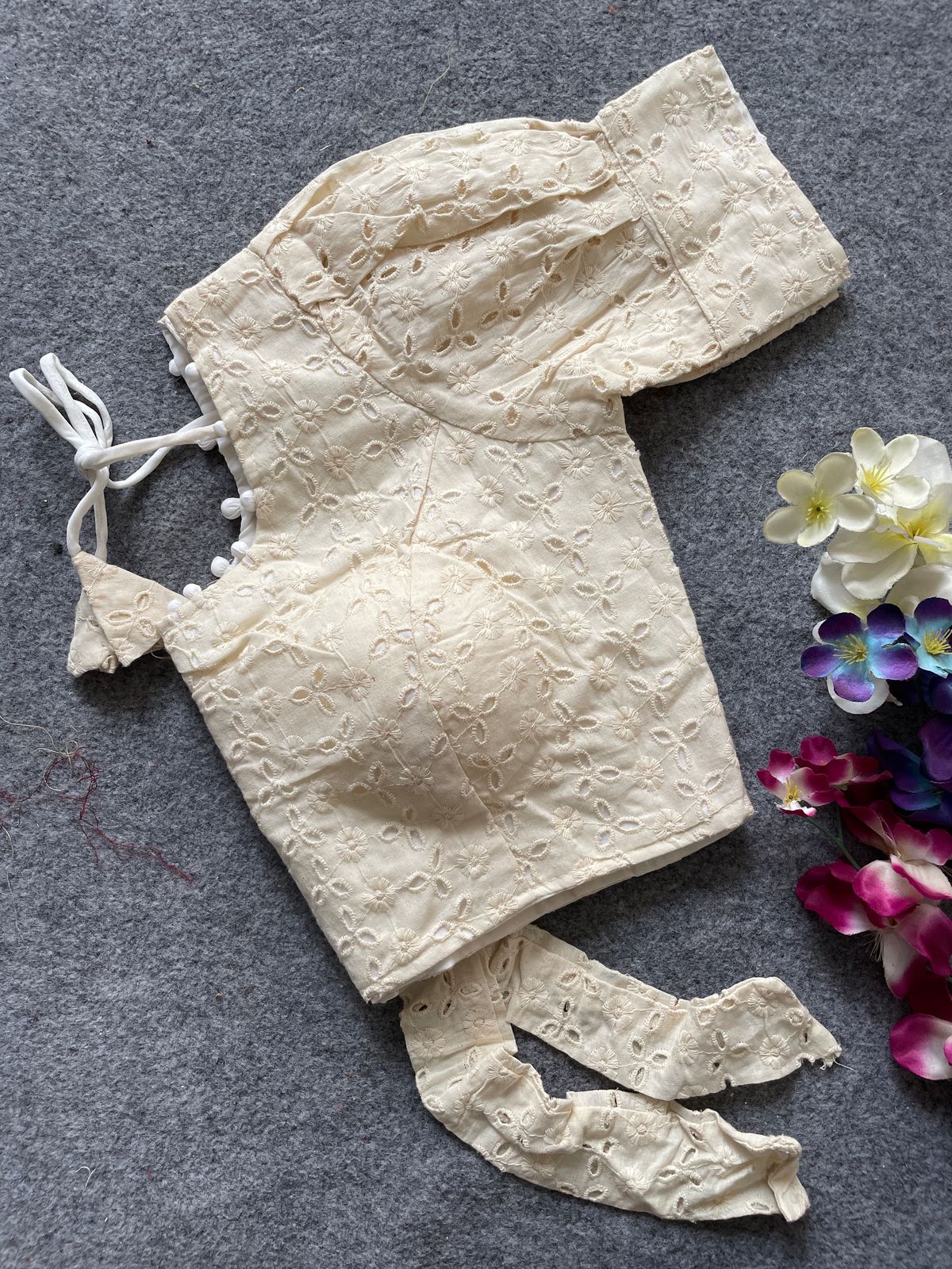 Pure Camric Cotton Dyable Blouse