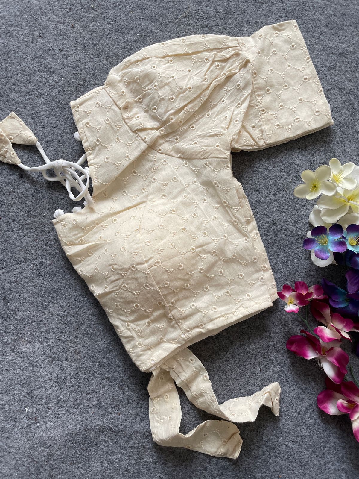 Pure Camric Cotton Dyable Blouse