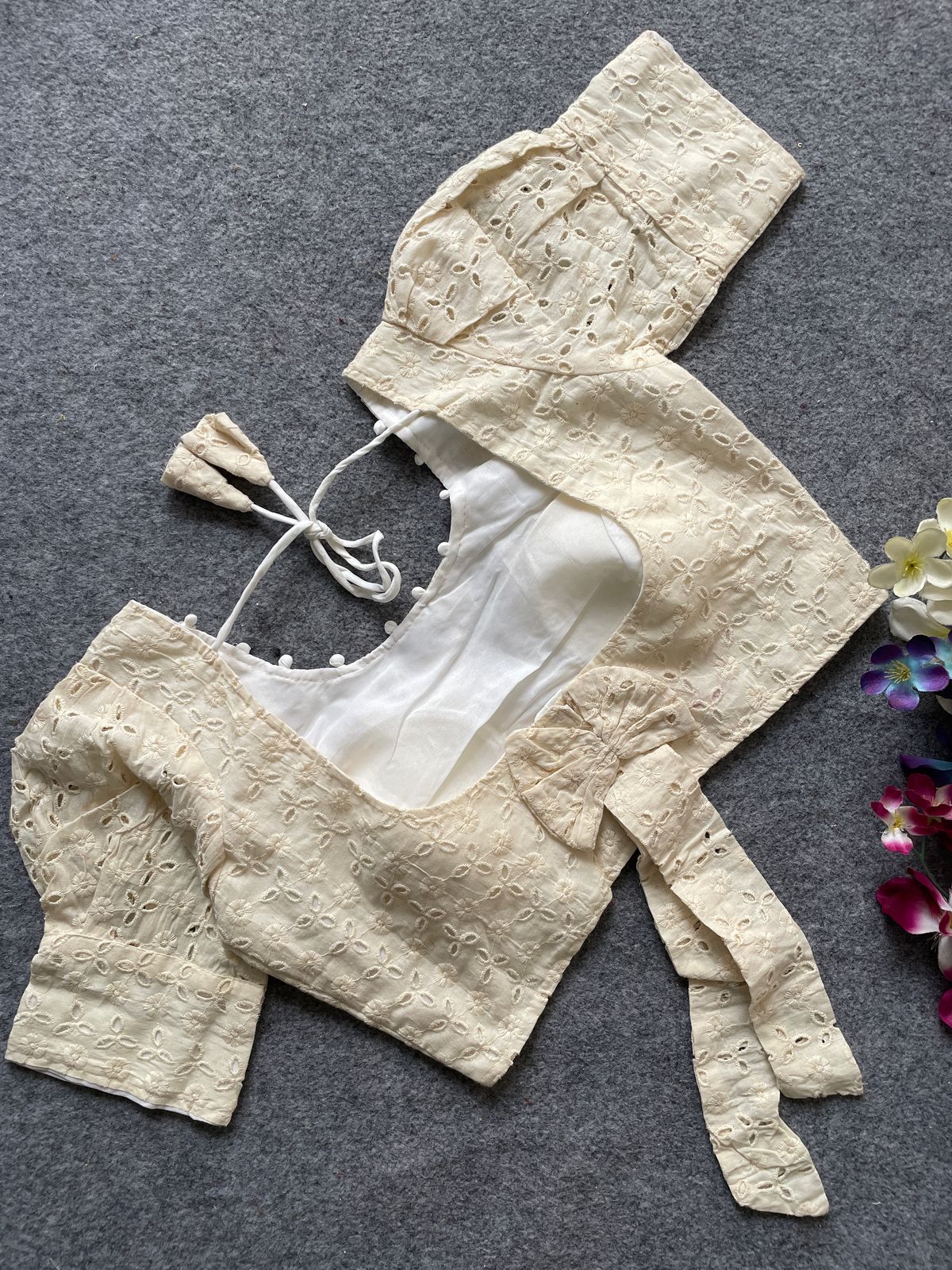 Pure Camric Cotton Dyable Blouse