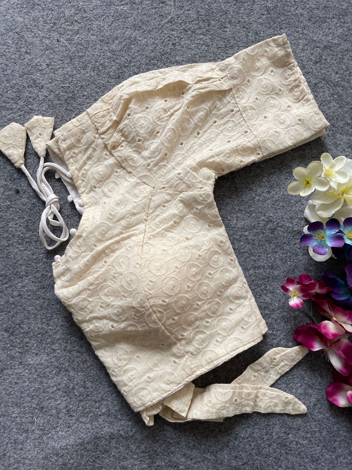 Pure Camric Cotton Dyable Blouse