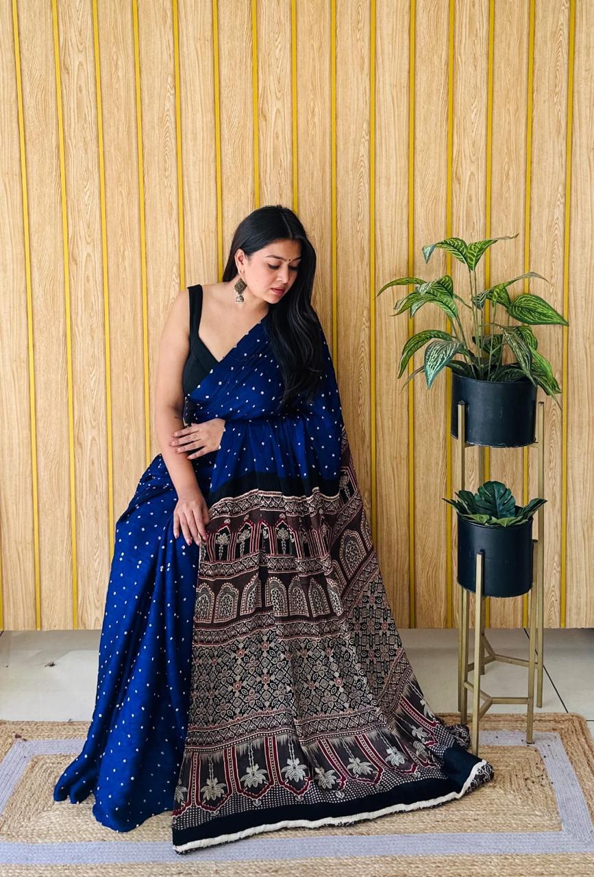 Lagdi Pure Gajji Soft Silk Saree