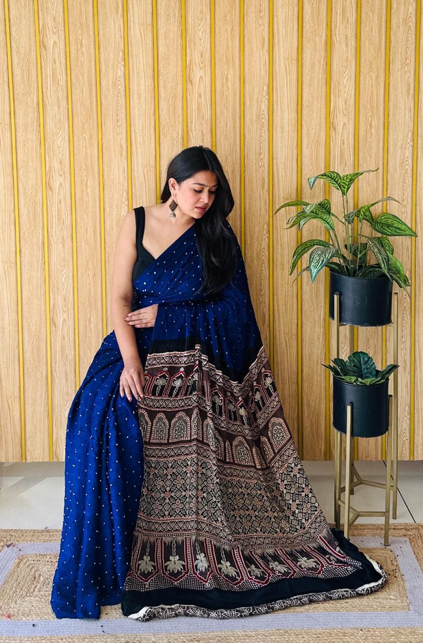 Lagdi Pure Gajji Soft Silk Saree