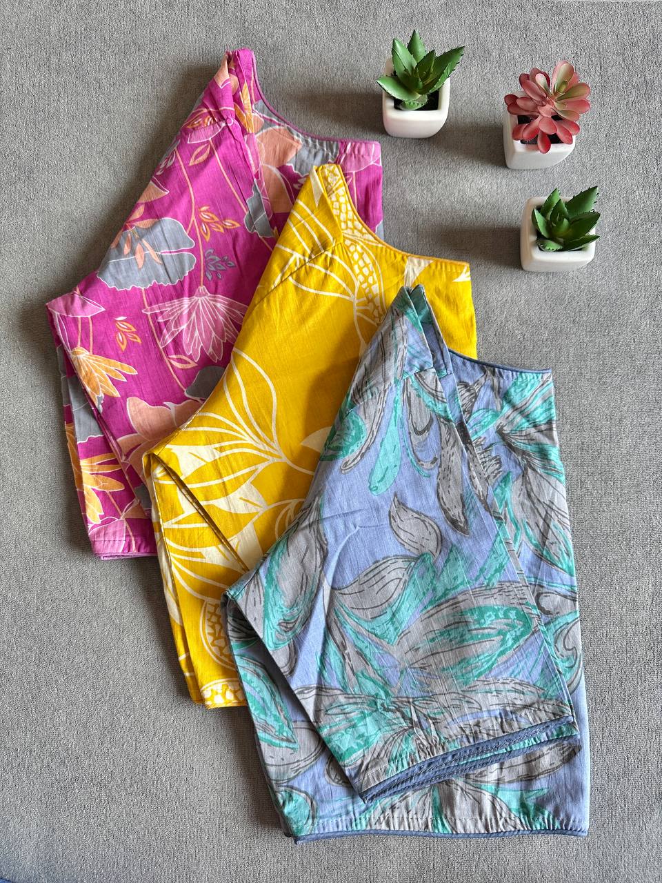 Big Size Cotton Blouse