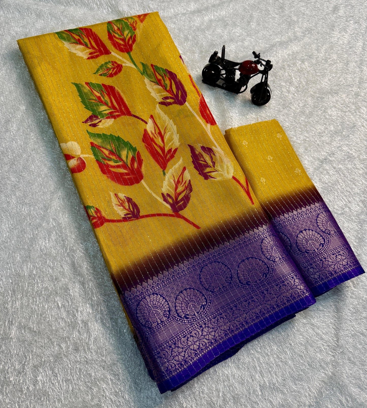 Floral Rekko Silk Saree