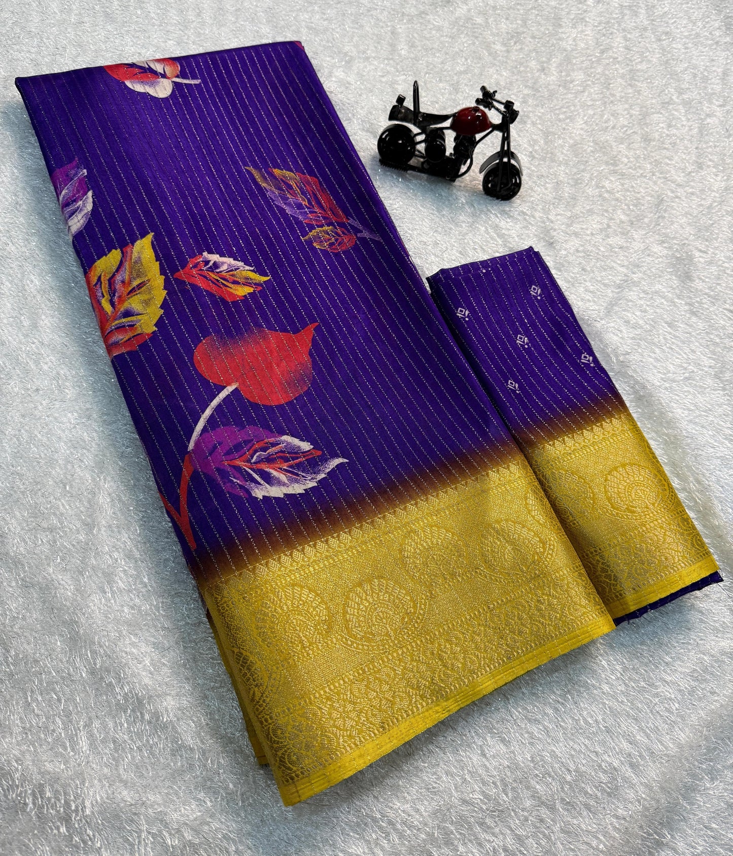 Floral Rekko Silk Saree