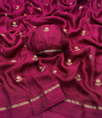 Viscose Khadi Silk Saree