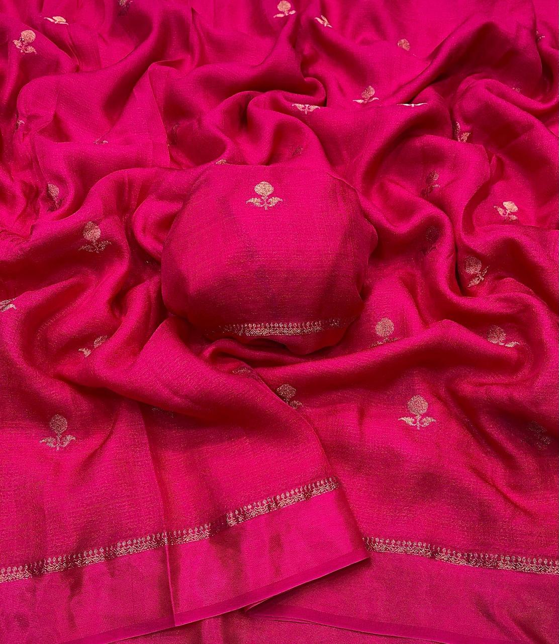 Viscose Khadi Silk Saree