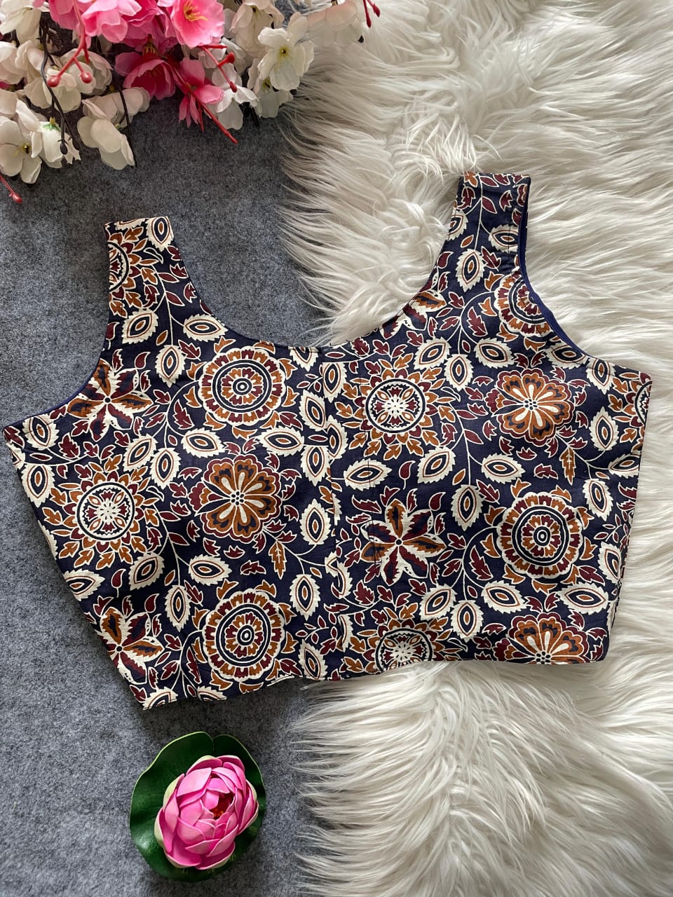 Ajrakh Cotton Blouse