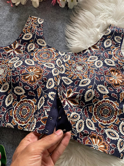 Ajrakh Cotton Blouse