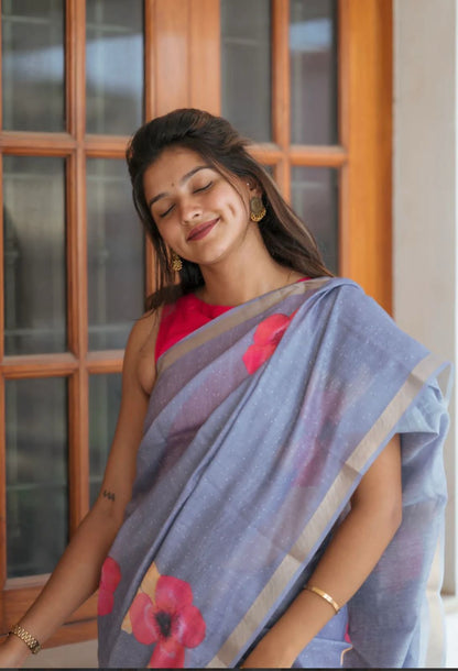 Flower Lenin Saree