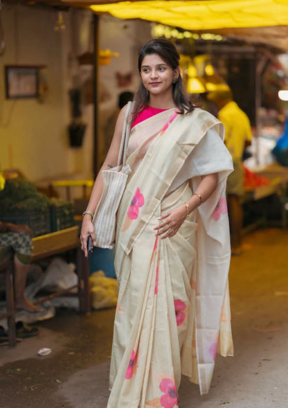 Flower Lenin Saree