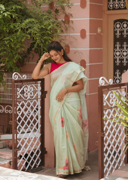 Flower Lenin Saree
