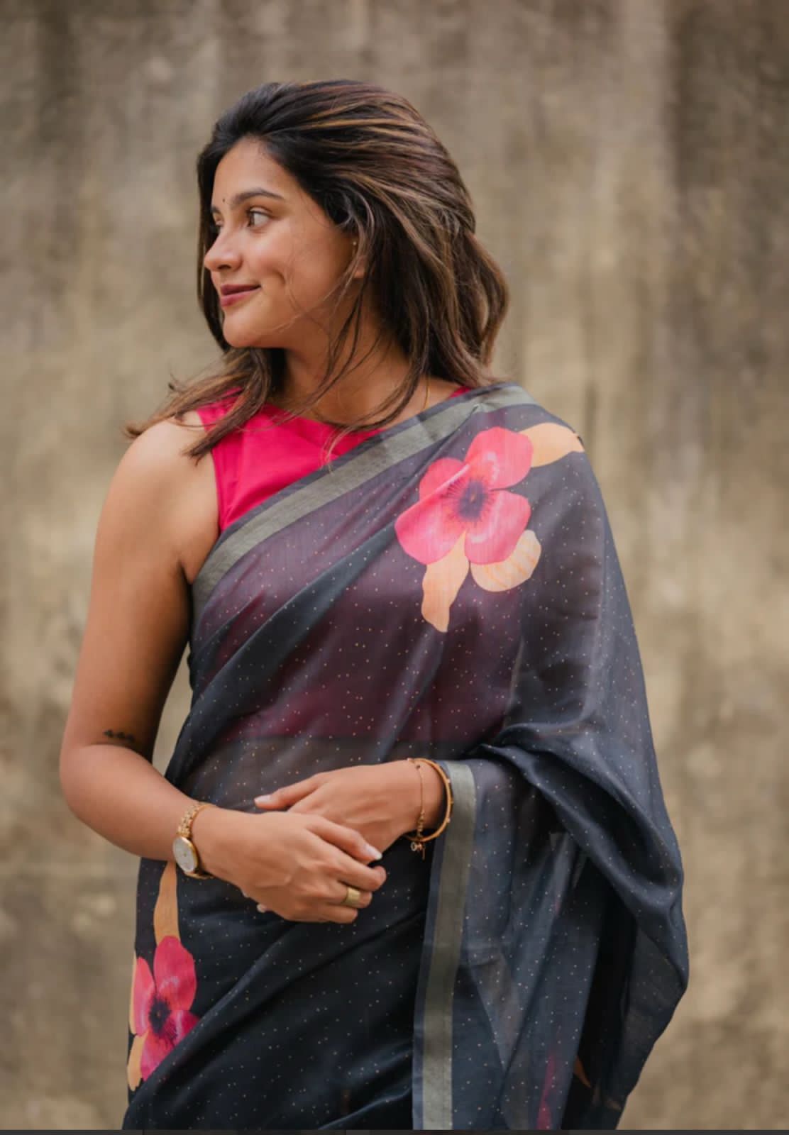 Flower Lenin Saree