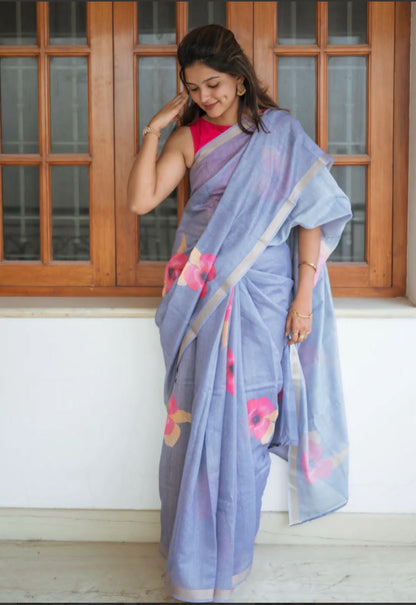 Flower Lenin Saree
