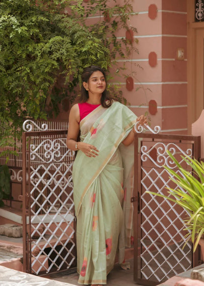 Flower Lenin Saree