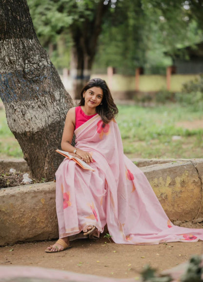 Flower Lenin Saree
