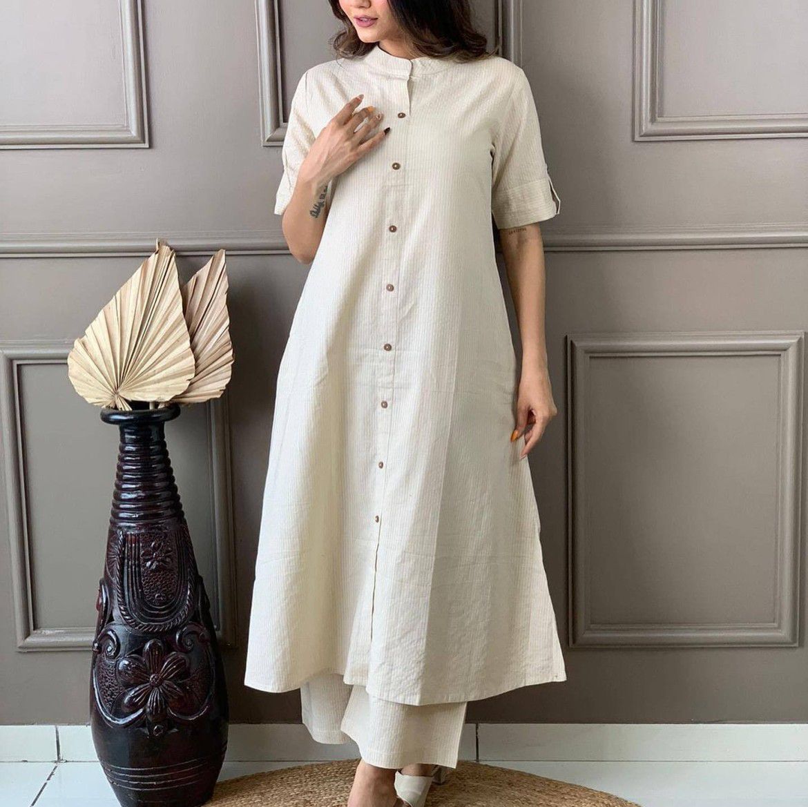 Khantha Fine Cotton Co-ord Set