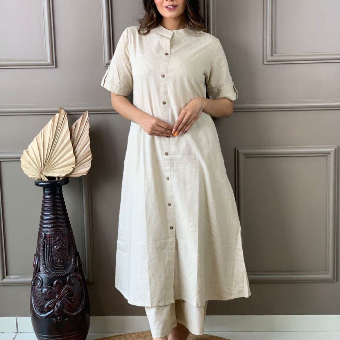 Khantha Fine Cotton Co-ord Set