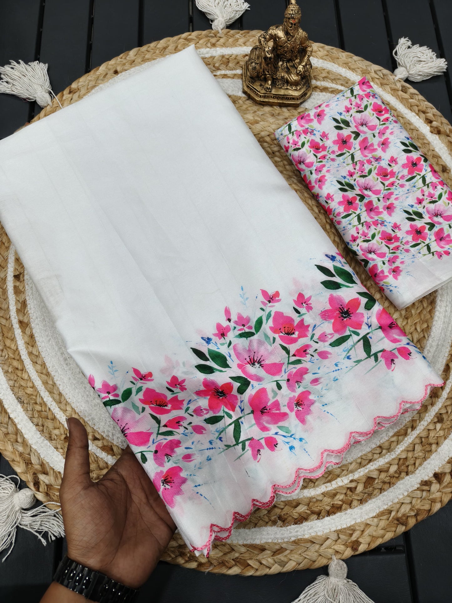 Heavy Handloom Tussar Silk Saree