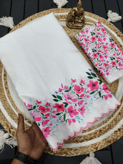 Heavy Handloom Tussar Silk Saree