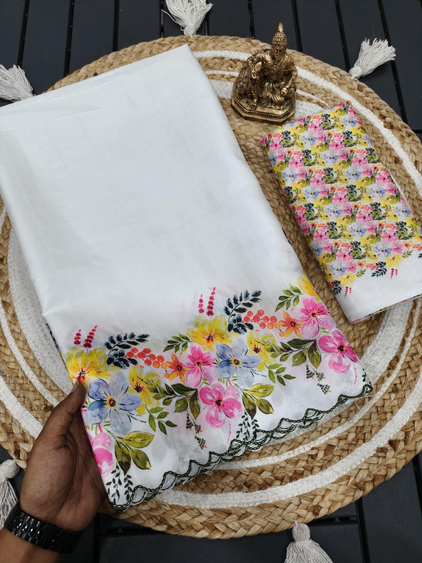 Heavy Handloom Tussar Silk Saree