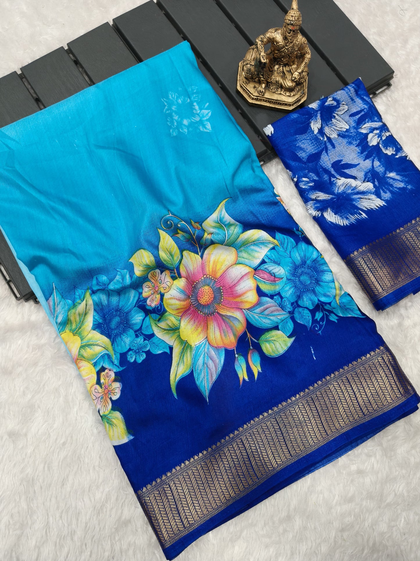 Heavy Dola Silk Print Saree