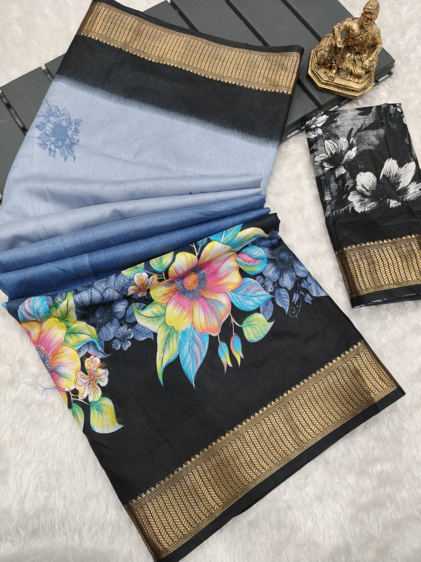 Heavy Dola Silk Print Saree
