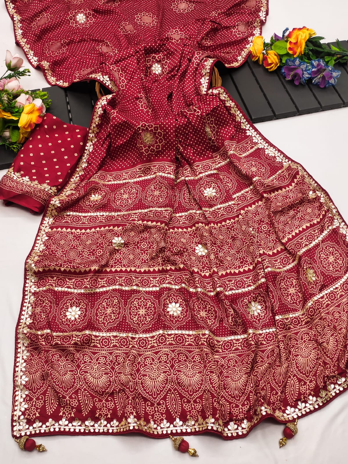 Gota Pati Hand Work Saree