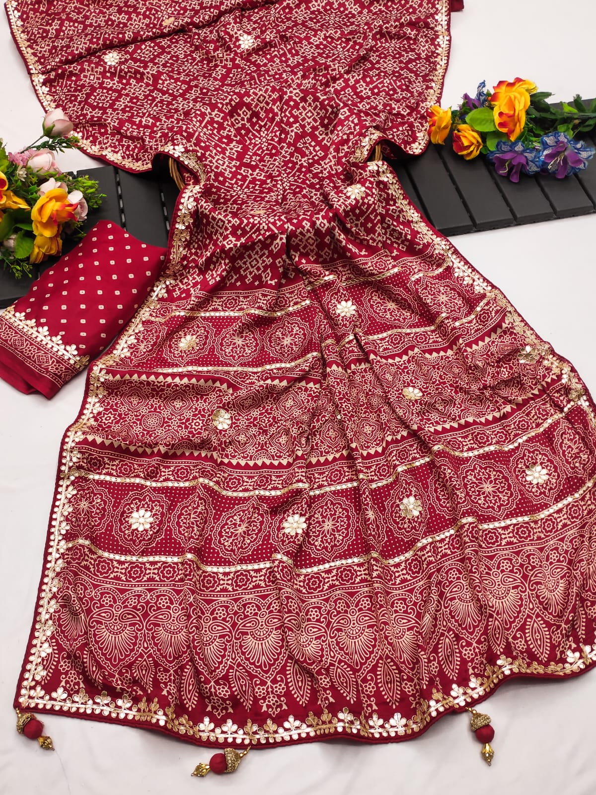 Gota Pati Hand Work Saree