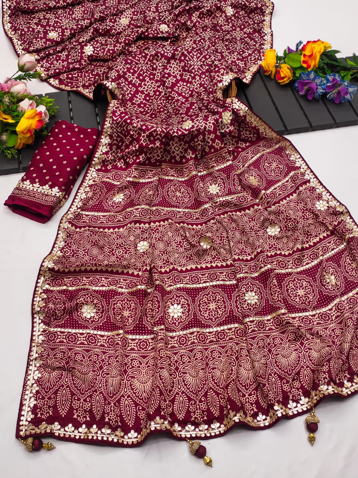 Gota Pati Hand Work Saree
